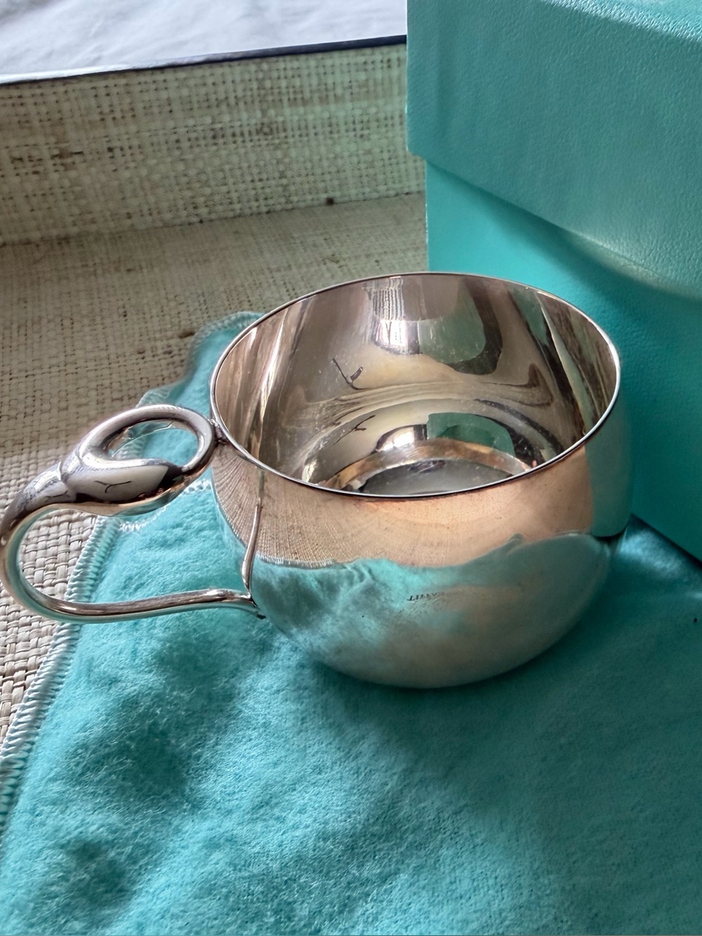 Tiffany & Co. Sterling Silver Baby Cup with Original Packaging